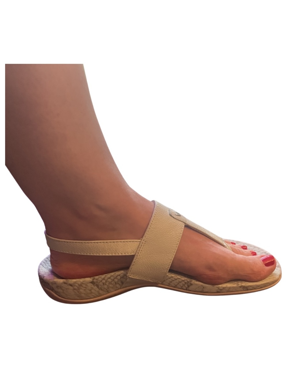 Vionic Tala Orthotic Sandals Women’s 7.5 (38.5 EU) Mint Green Leather Snakeskin - Picture 9 of 12